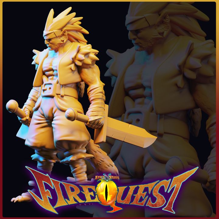 The Mentor, Fire Quest Miniature -, Pre-Supported image