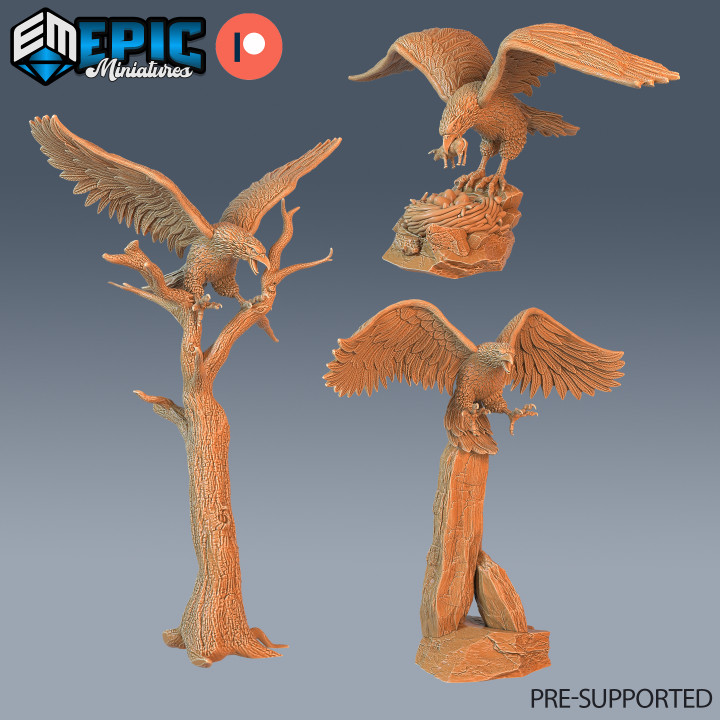 Roc Set / Legendary Bird of Prey / Magical Beast / Wild Animal / Rukh / Eagle image