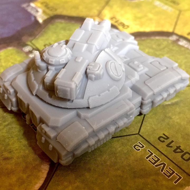 DEMOLISHER super-tank 1/285 for Battletech, Dirtside, etc. image