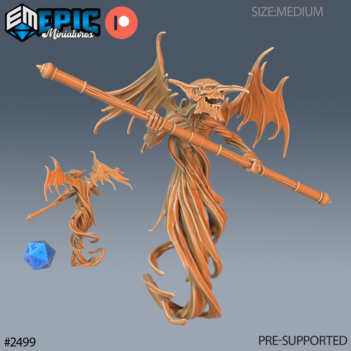 Air Mephit Staff / Evil Imp / Winged Humanoid / Wind Elemental / Flying Encounter image