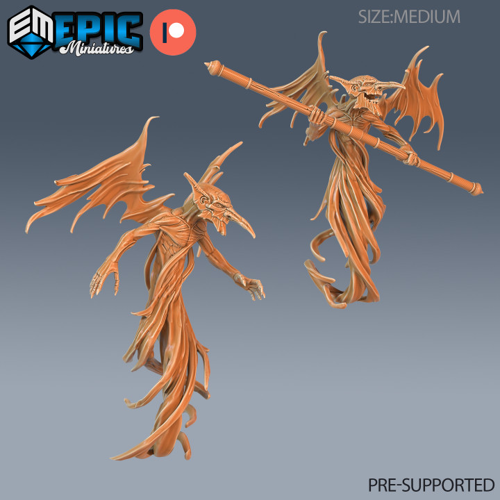Air Mephit Set / Evil Imp / Winged Humanoid / Wind Elemental / Flying Encounter image