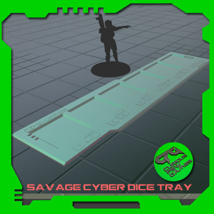 Cyber Savage Dice Organizer Tray image