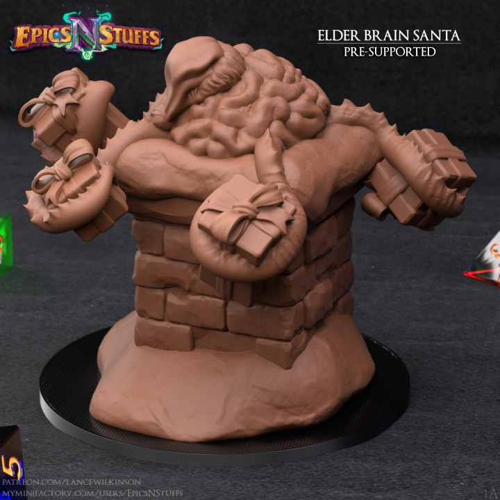 Elder Brain in Chimney Xmas Miniature - Pre-Supported